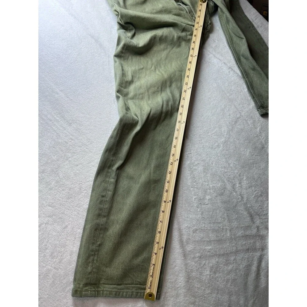 Levi’s Men’s 501 Jeans Button Fly Green W35 L36 Tagged Actual Inseam 32